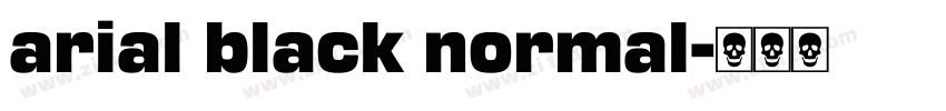 arial black normal字体转换